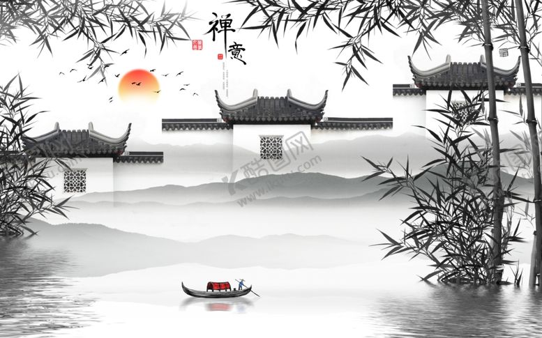 编号：43601603190618014701【酷图网】源文件下载-禅意竹子