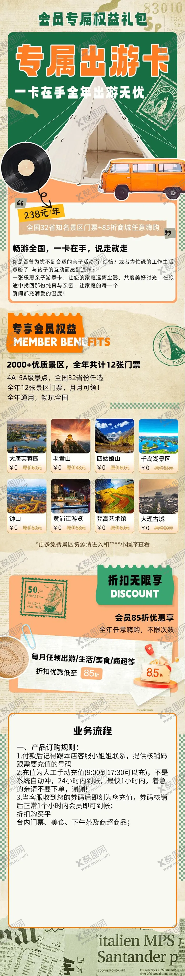 编号：18631206251714131784【酷图网】源文件下载-出游礼包海报长图