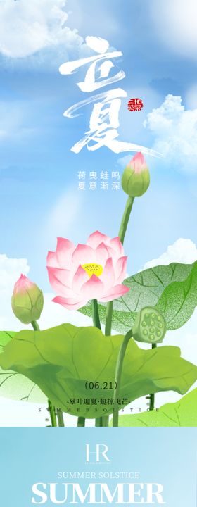 医美立夏夏至节气海报