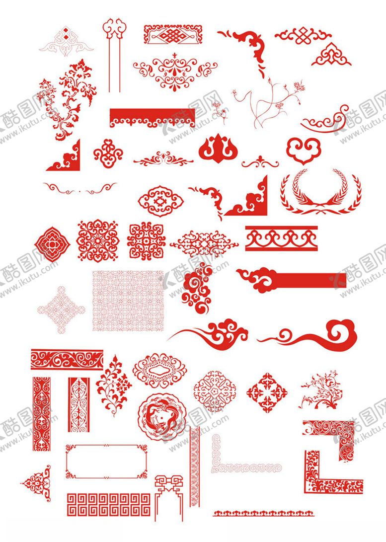 编号：35237602250839308630【酷图网】源文件下载-边框花纹矢量图