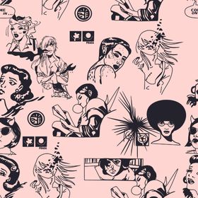 服装印花抽象奢侈品女