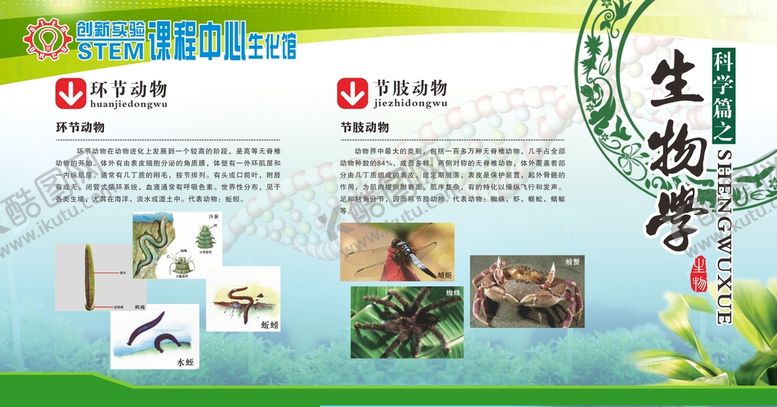 编号：61227001131142016649【酷图网】源文件下载-实验课程中心生化馆灯箱展板设计