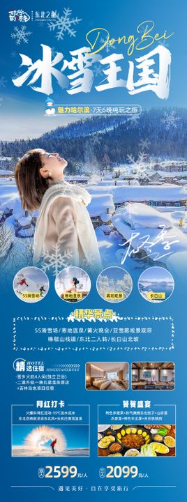 冰雪金钻旅游海报