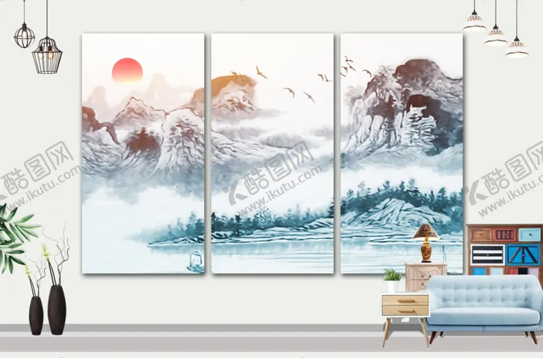编号：84008602131659244414【酷图网】源文件下载-山水画