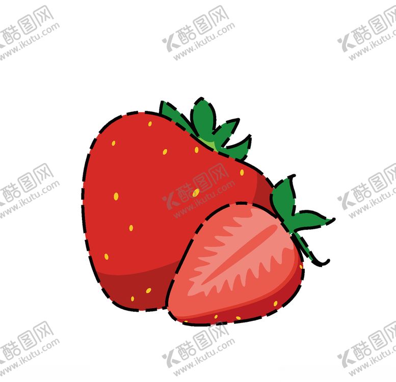 编号：50095404211348473236【酷图网】源文件下载-卡通草莓
