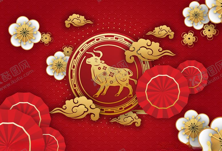 编号：27466110040044024288【酷图网】源文件下载-牛年矢量