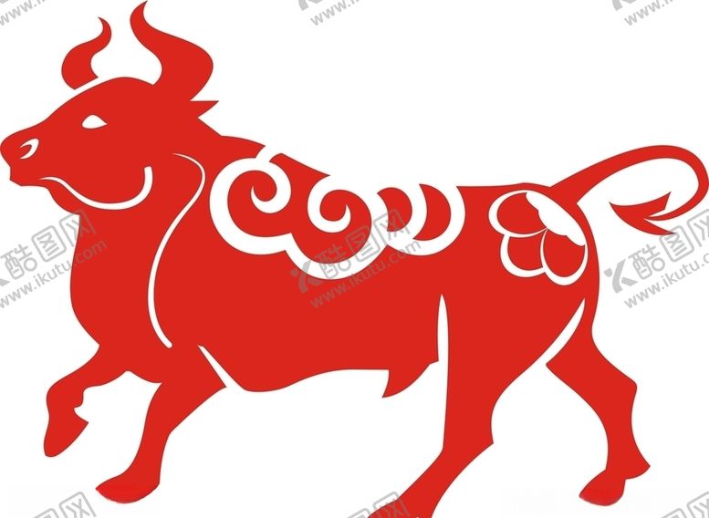 编号：43890909202211056947【酷图网】源文件下载-剪纸牛