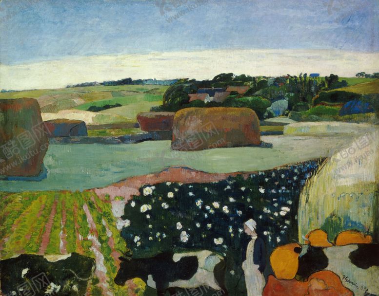 编号：22157209240042084542【酷图网】源文件下载-田园风景油画