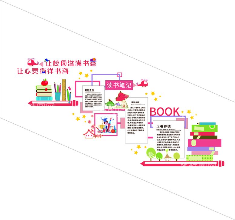 编号：61573209211647020832【酷图网】源文件下载-学校文化墙