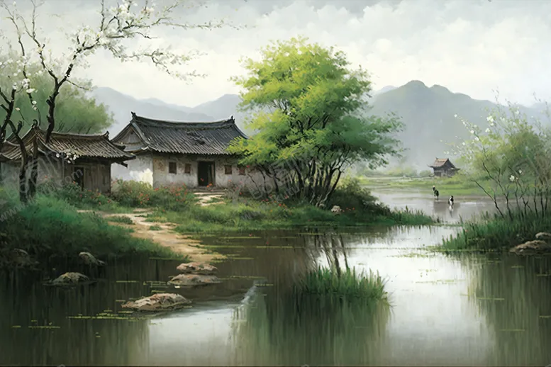 编号：82909012251555003147【酷图网】源文件下载-国画早春