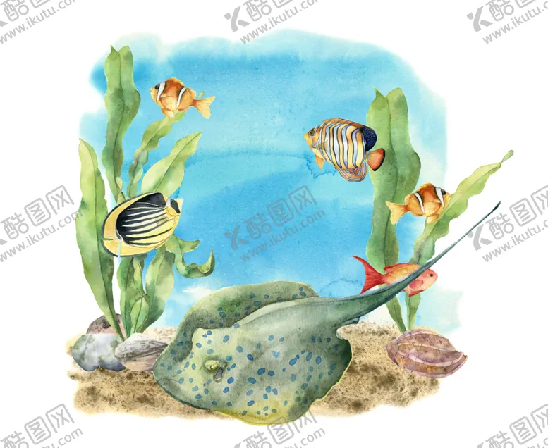 编号：20107006170107591042【酷图网】源文件下载-海洋主题插画图案