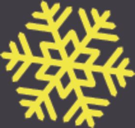 黄色雪花