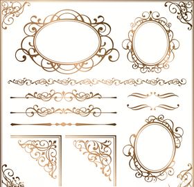 欧式花纹边框