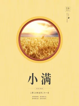 小满海报宣传单图推广