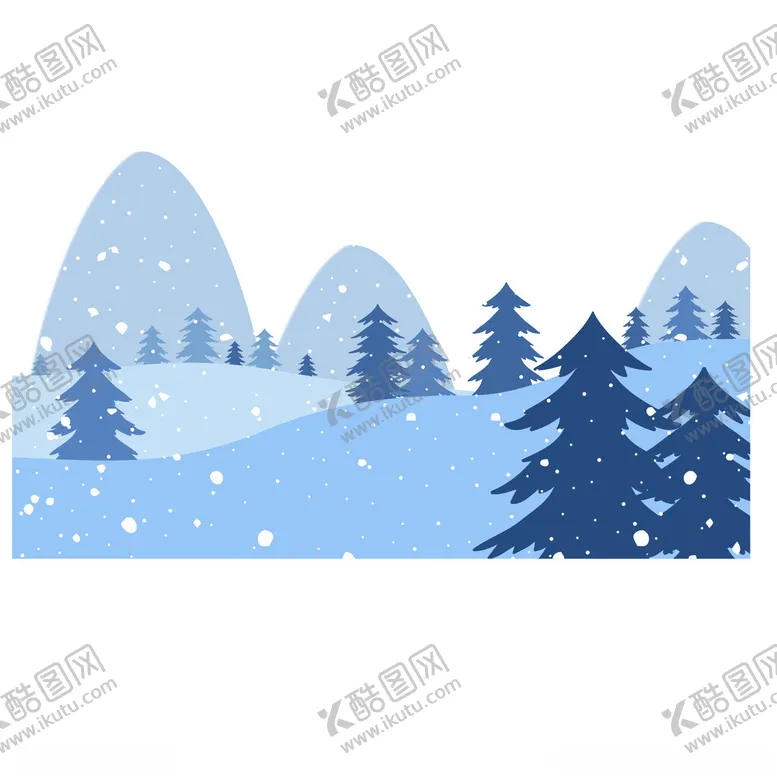 编号：58231701181404468978【酷图网】源文件下载-卡通雪山场景