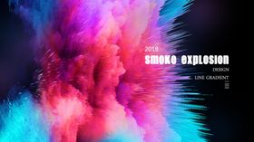 爆炸烟雾背景