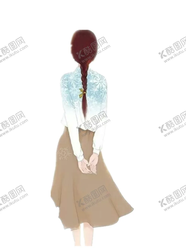 编号：22329304211943521532【酷图网】源文件下载-彩绘人物背影