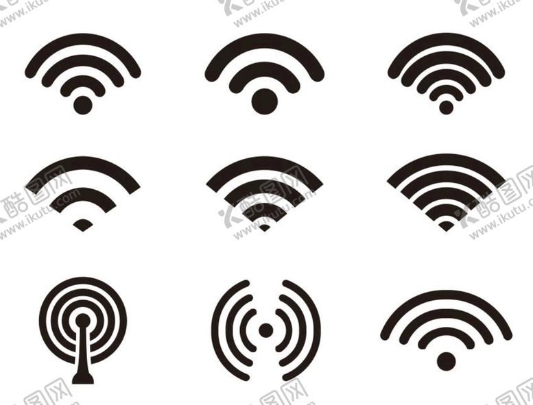 编号：38672009190523284719【酷图网】源文件下载-矢量无线wifi标志