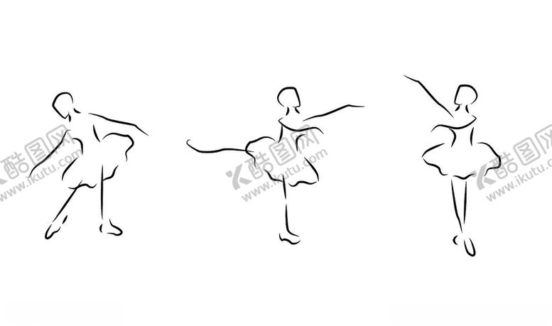编号：13133409180015188350【酷图网】源文件下载-手绘芭蕾设计动作