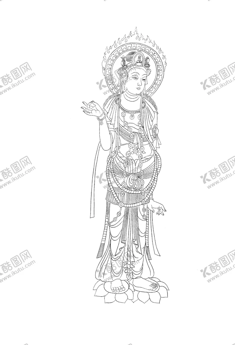 编号：37602804101441083624【酷图网】源文件下载-观音像