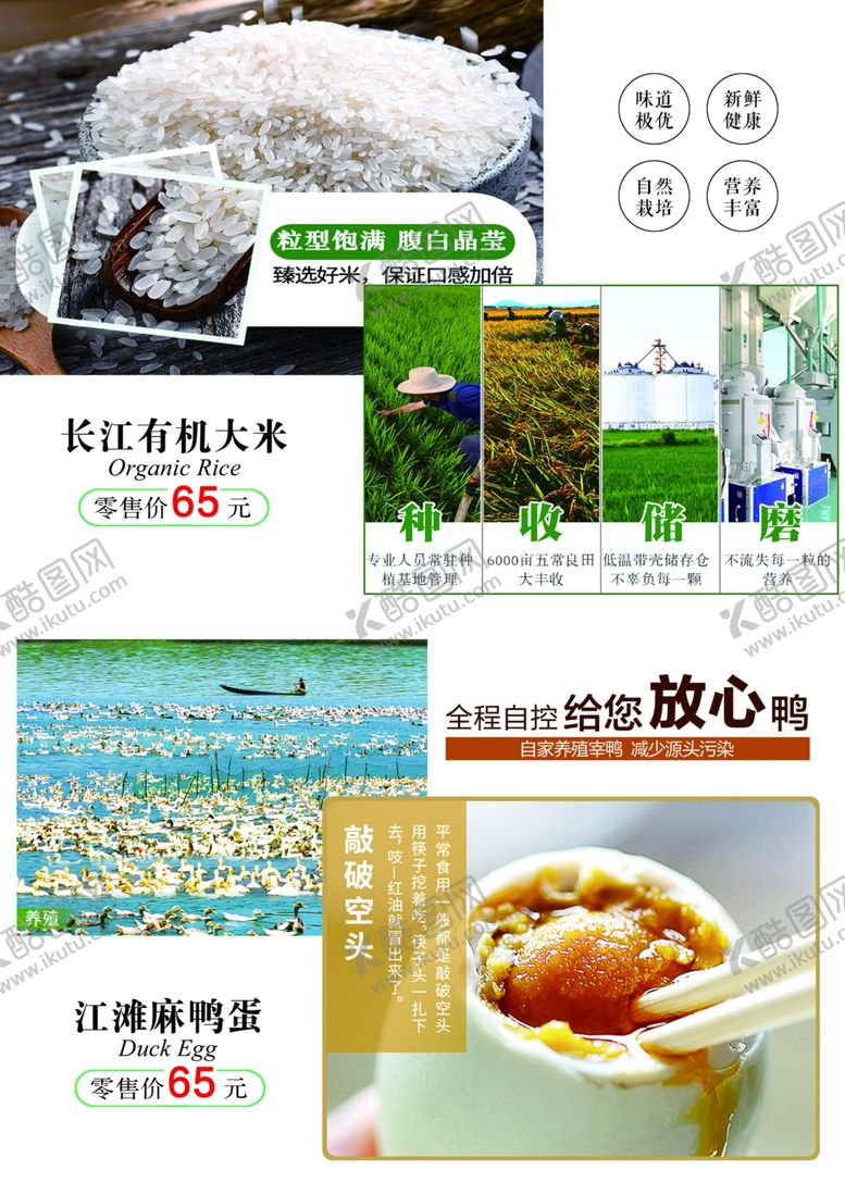 编号：50839607140520496882【酷图网】源文件下载-有机大米鸭蛋