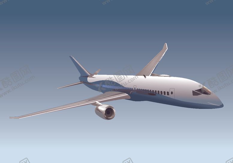 编号：27817610031415047791【酷图网】源文件下载-卡通造型民航客机飞机图片