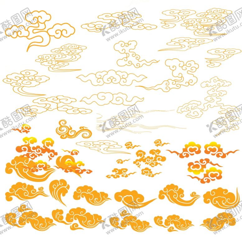 编号：55410710050504099096【酷图网】源文件下载-古典祥云