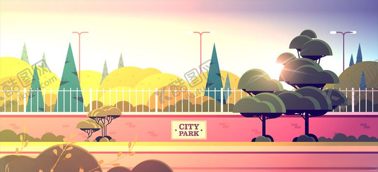 编号：47163010061211117056【酷图网】源文件下载-卡通街景