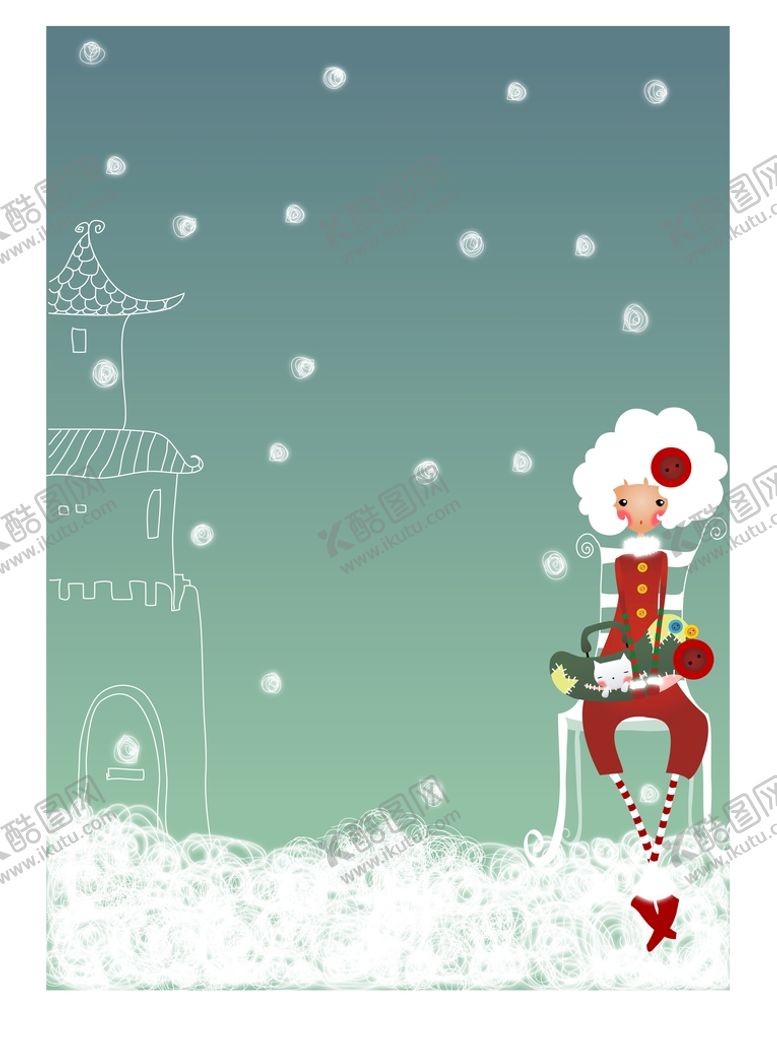 编号：39812401280908192470【酷图网】源文件下载-下雪人物插画