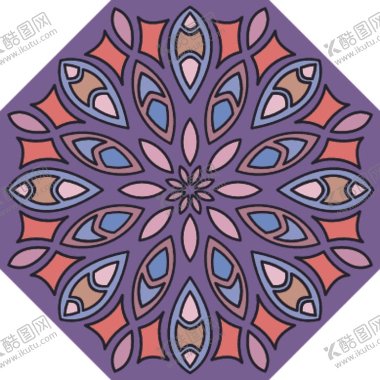 编号：31619709231632188215【酷图网】源文件下载-古典少数民族花纹底纹矢量