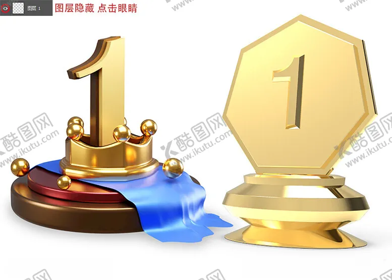 编号：35367702092330576597【酷图网】源文件下载-3D第一奖杯