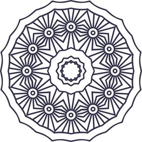 复古花纹图案包装底底朵典