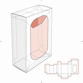 礼盒刀盒子立面展开图