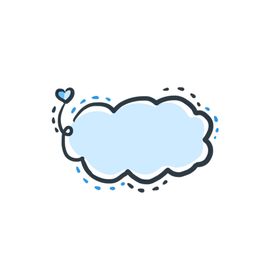 卡通边框标题新学期相片