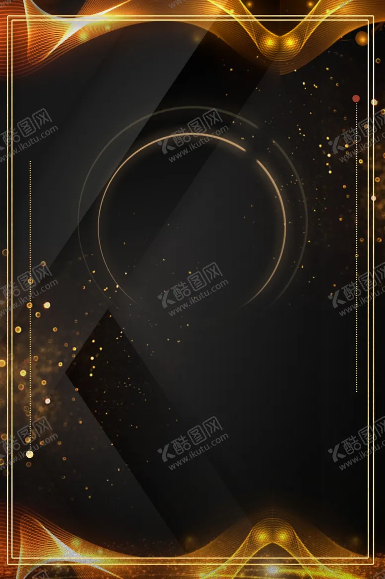 编号：74788505111322055982【酷图网】源文件下载-黑金背景素材
