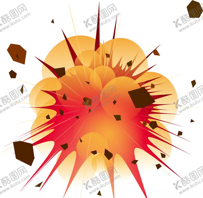 编号：30680609161442222403【酷图网】源文件下载-矢量爆炸插图