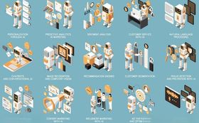 办公与生活场景插画元素