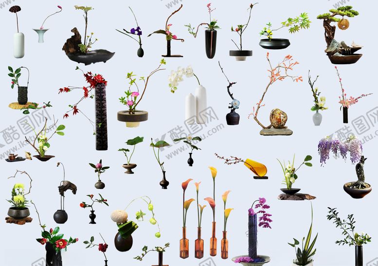 编号：67999009200527516070【酷图网】源文件下载-中式插花