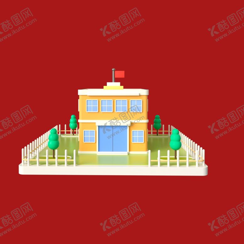 编号：68263402171836422728【酷图网】源文件下载-手绘学校建筑