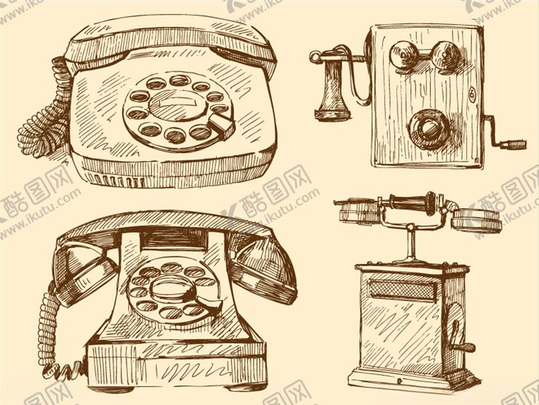编号：86134310030803419787【酷图网】源文件下载-怀旧电话