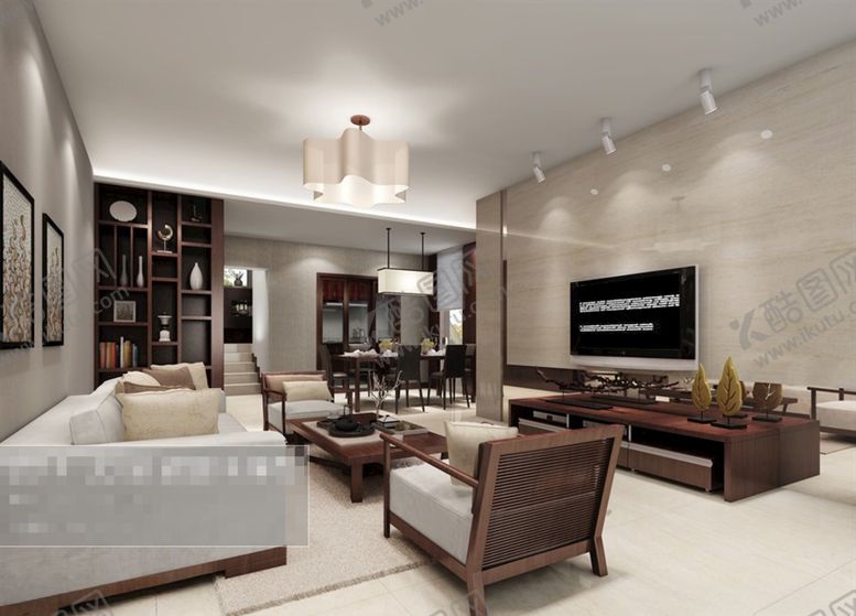 编号：13999410080843144935【酷图网】源文件下载-客厅空间