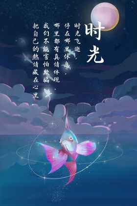 时光励志海报