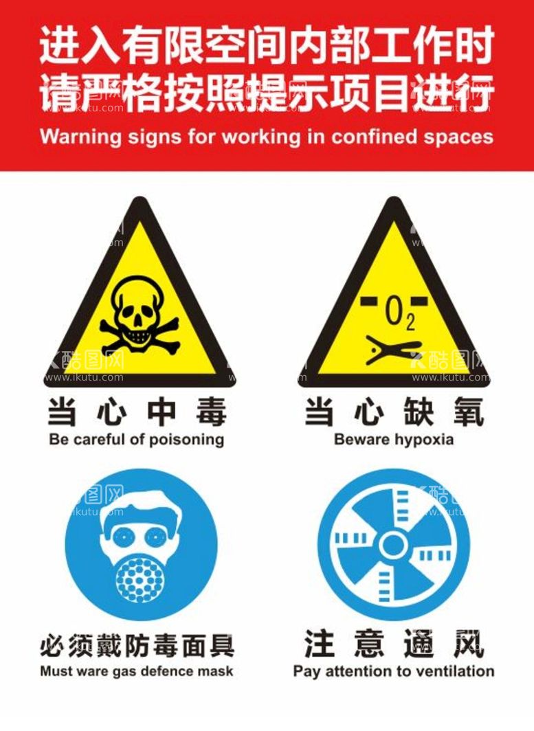 编号：87296711190805589896【酷图网】源文件下载-进入有限空间工作按照提示项目