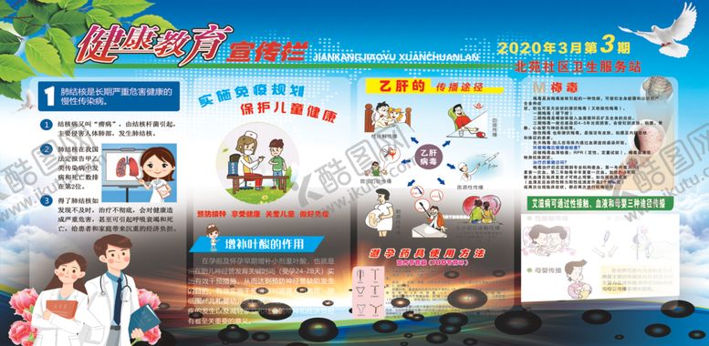 编号：78756905152009116915【酷图网】源文件下载-健康教育宣传栏