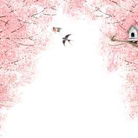樱花创意绘画图案