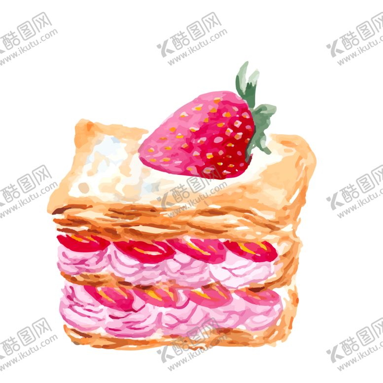 编号：74966910031554195968【酷图网】源文件下载-手绘蛋糕