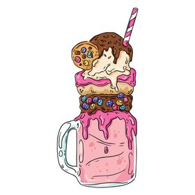 多彩甜点杯美食冰淇淋品