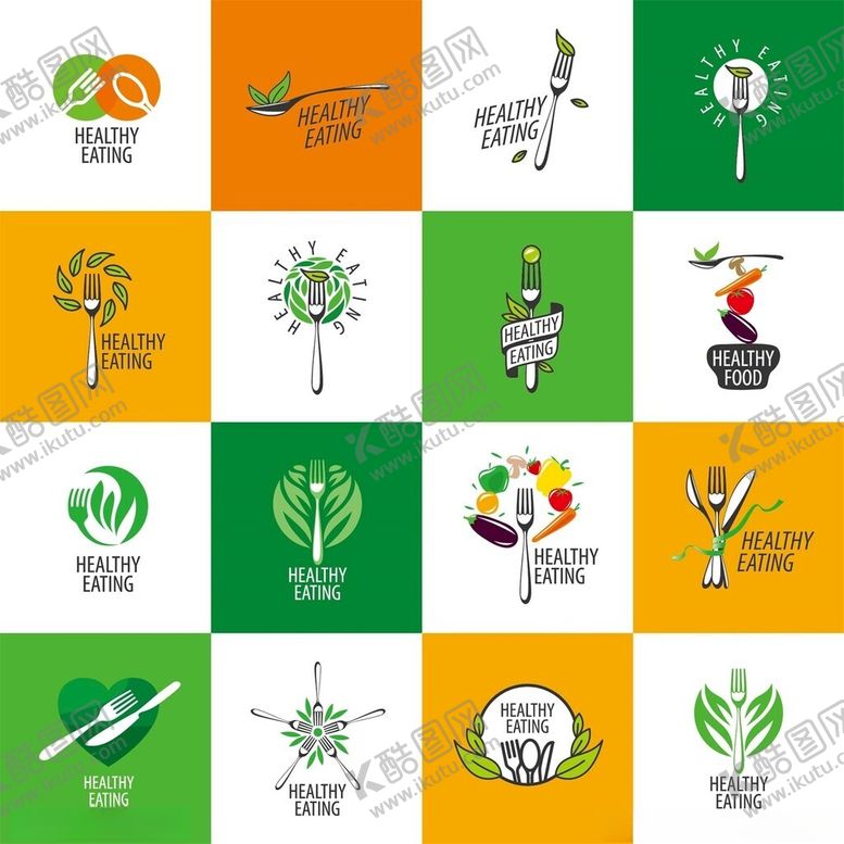 编号：52919609220704418203【酷图网】源文件下载-多样环保能源标志集合