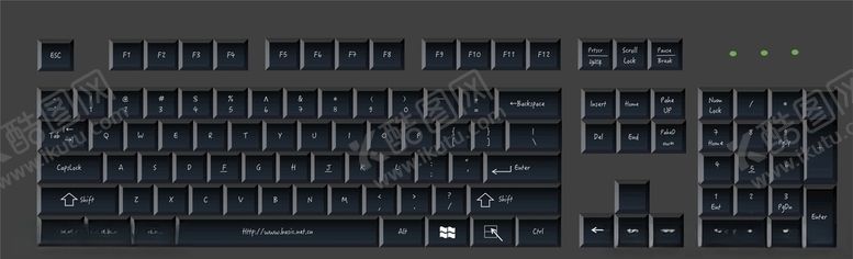编号：72105909292309479360【酷图网】源文件下载-黑色键盘