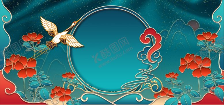 编号：36398005092030436399【酷图网】源文件下载-中式国潮浮雕创意背景合成